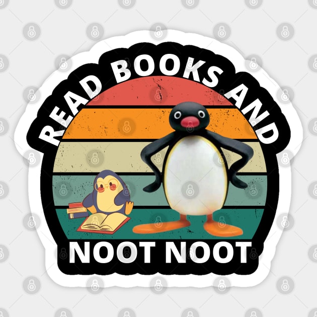 Read books and noot noot Sticker by Myartstor 